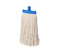 PY Prairie T1 Kentucky Mop Head, Blue, 450g, Recycled Yarn, Heavy Duty Commercial Floor Cleaning, Screw Thread Fitting, Made in UK
