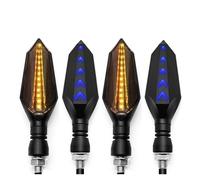 PY85MWOL Motorcycle turn signa Universal Motorcycle LED Turn Signal Lamp Sequential Flowing Flash Indicator Lights Running Light Assembly Accessories