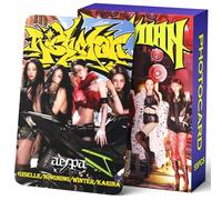 PYAJUU Aespa Photocards 55PCS KPOP Aespa RICH MAN Album Cards Gift for MY Fans Karina Winter NINGNING Giselle Photocards