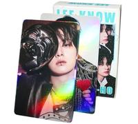 PYAJUU Stray Kids Laser Photocard 50pcs Stray Kids Album Photocard KPOP Straykids GIANT Photo Cards HOP Album Card Gift for Fans FELIX Photo Cards Bangchan Greeting Card HYUNJIN Postcard (LEEKNOW)