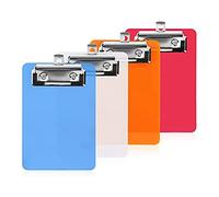 Pyanegn 4inch X 6inch Mini Clipboard Clip Board Notepads Clipboard Memo Size Pocket Plastic Clipboard