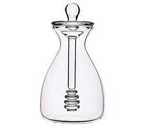 Pyanegn Handmade Honey Jar with Dipping Sauce, Glass Honey Dipping Sauce and Honey Jar