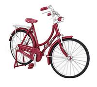 Pyanegn Mini 1:10 Alloy Model Bicycle Diecast Metal Finger Mountain Bike Retro Bike Adult Collectible Children Toy,Style 2 Red