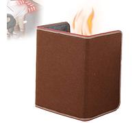 PYapron Electric Foot Warmer, Foldable Foot Warmer Under Desk with Overheat & Tip-over Protection, Adjustable Thermostat Flat Space Heater, Portable Panel Heater for Office Sofa Home,Brown,C