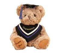 Pyasuye Bachelors Bear Plush Stuffed Animals Graduation Hat Gift Souvenir Doctor Degree Decorations Stuffed Bear Toy Bulk