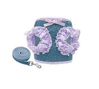 Pyasuye Breathable Dog Harness for Small Dogs Without Pull Design with Leash and Reflective Stripe Leash for Walking