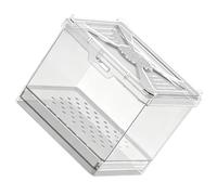 Pyasuye Permanent Enclosure for Spiders Scorpions and Small Pets Ventilated Structure with Secure Fastener Clear Fly Box