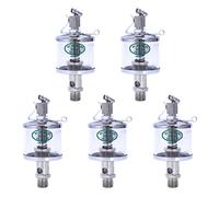 Pyatofly 5X 50ML Engine Machine Lubricator Oil Drip Feed Oiler Clear+Silver