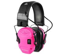 PYBBO Slim Electronic Ear Defenders for Shooting, NRR 23dB Active Noise Reduction & 3X Sound Amplification Headphones with Gel Ear Pads for Gun Range Hunting