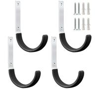 PYBTOOL 4 Pack Heavy Duty Steel Garage Hooks, Garage Storage Utility Hooks, Garage Garden Tool Organizer