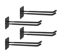 PYBTOOL Heavy Duty 12-Inch Garage Hooks, Wall-Mounted Tool Organizer for Tires, Ladders, and Folding Chairs - Versatile Double Hooks for Garage Storage