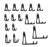 PYBTOOL Heavy Duty Garage Hooks, Garage Storage Utility Hooks, Garden Tools Storage Organizer, Wall Mount Steel Hooks(16 Pack)
