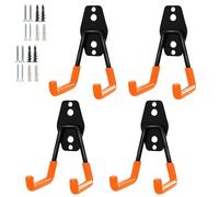 PYBTOOL Heavy Duty Garage Storage Utility Hooks, Steel Wall Mount Hooks, Garage Garden Tool Organizer, Hanging Utility Wall Hooks, Steel Garage Garden Hooks, Small U Hooks Tool Storage Organizer