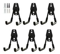 PYBTOOL Heavy Duty Garage Storage Utility Hooks, Steel Wall Mount Hooks, Garage Garden Tool Organizer, Hanging Utility Wall Hooks, Steel Garage Garden Hooks, Small U Hooks Tool Storage Organizer