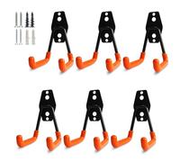 PYBTOOL Heavy Duty Garage Storage Utility Hooks, Steel Wall Mount Hooks, Garage Garden Tool Organizer, Hanging Utility Wall Hooks, Steel Garage Garden Hooks, Small U Hooks Tool Storage Organizer