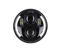 PYBYCEGNZK 5.75 Inch Motorcycle Daytime Running Light LED Retro Headlight Headlamp High Beam 50W Low 30W For Universal Motorbike LED Spot Light(50w Black)
