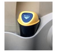 PYBYCEGNZK Car Bin 1Pc For Mini Car Trash Can Portable Dustbin With Lid Leak-proof Bin For Automotive Home Bedroom Office Garbage In-Cars Bins(Yellow)