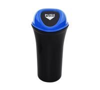 PYBYCEGNZK Car Bin 1Pc For Mini Car Trash Can Portable Dustbin With Lid Leak-proof Bin For Automotive Home Bedroom Office Garbage In-Cars Bins(Royal blue)