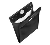 PYBYCEGNZK Car Bin Car Trash Can Front-Row Hanging Garbage Bin Pu Leather Foldable Storage Co-Pilot Bag Auto Organize Interior Accessories In-Cars Bins(Black 1pcs)