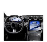 PYBYCEGNZK Car GPS Protective Film For Benz For GLC 300 2023 2024 W206 C300 22-24 11.9 Inch Touch Screen 12.3 Inch Instrument Cluster Screen Tempered Glass Interior Stickers