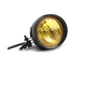 PYBYCEGNZK Dirt Bike Retro Motorcycle Headlight Round Vintage Headlamp Motorbike LED Spot Light(D)