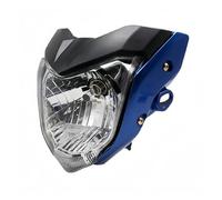 PYBYCEGNZK For FZ16 FZ 16 YS150 FAZER150 YS FAZER 150 Front Head Light Signal With Bulb Bracket Assembly Motorcycle Led Headlight Motorbike LED Spot Light(Gray Blue)