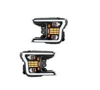 PYBYCEGNZK Front headlight assembly For F150 13th Gen 2018-2020 LED HeadLights With Dual Beam Projector Black Headlamp assemblys
