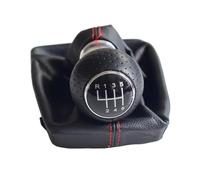 PYBYCEGNZK Gear Shift Knob Cover for A4 for B6 for B7 2000-2006 2007 2008 Manual 5 6 Speed Car Gear Shift Shifter Knob Lever Handle Head with Leather Dust-Proof Cover(6 Speed)