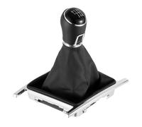 PYBYCEGNZK Gear Shift Knob Cover for VW for Amarok 2010-2019 2020 2021 2022 Manual 5/6 Speed Lever Stick with Leather Boot Parts Auto Accessories Car Gear Shift Knob(6 Speed)