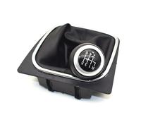 PYBYCEGNZK Gear Shift Knob Cover for VW for Golf for MK5 for MK6 for Golf 5 for Golf 6 for Rabbit for Jetta for MK6 2010-2014 5 6 Speed Leather Car Gear Shift Knob Stick Dust Cover(80 Y6)