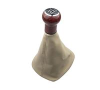 PYBYCEGNZK Gear Shift Knob Cover for VW for Passat B5 B5.5 1998 1999 2000 2001 2002 2003 2004 2005 Gear Shift Knob with Collars Lever Shifter Gaiter Boot(6 Speed Beige B)