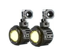 PYBYCEGNZK Motorbike LED Spot Light F20P Motorcycle Spotlight Led Headlight Safe Anti-theft Fog Lights Wired Switch Auxiliary Driving Light Fill(Yellow White)