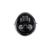 PYBYCEGNZK Motorbike LED Spot Light For V Rod VRSCF VRSC VRSCR 2002-2017 60W Vrod LED Front Headlight HI/Low Beam Motorcycle Headlamp(Black)