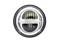 PYBYCEGNZK Motorcycle Headlight For Sportster 883 XL883 FXCW 1PCS 5-3/4" 5.75 Inch Motorcycle LED Projector Full Halo Headlight DRL 50W Motorbike Headlights LED Headlamp(1 PCS b)