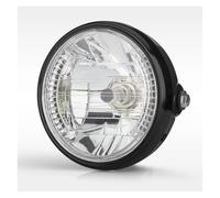 PYBYCEGNZK Motorcycle Headlight Universal 7 Inch Motorcycle Headlight H4 35W LED Head Lamp 9 Wires Turn Signal Light 12V HeadLamp Bikes Curisers LED Headlamp(Lamp)