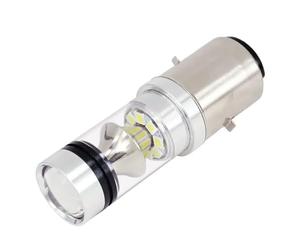 PYBYCEGNZK Motorcycle Headlight Universal Motorcycle Double-claw High-power Headlight H6 BA20D 20led Bulb Front Bright LED Headlamp