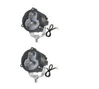PYBYCEGNZK Motorcycle High-power Spotlight LED Dual Color External Far And Near Off-road Vehicle Modification Headligh Motorbike LED Spot Light(2pcs)