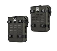 PYBYCEGNZK Motorcycle Luggage Bags Motorcycle Bumper Bag 6-8L Waterproof Frame Crash Bar Pack Outdoor Cycling Tool Placement with Inner Support Board Motorcycles Rear Seat Bag(2PCS Green)