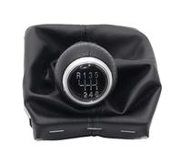 PYBYCEGNZK PU Leather Gear Shift Knob for A4 S4 B8 8K for A5 8T for Q5 8R S Line 2007-2015 Gearbox Handle Gear Lever Knob Gear Stick Shift Knob Gearbox Shift Knob Boot(R123456 Set)