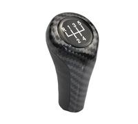 PYBYCEGNZK PU Leather Gear Shift Knob for BMW 1 3 5 6 Series E46 E53 E60 E61 E63 E65 E81 E82 E83 E87 E90 E91 E92 for X1 for X3 for X5 Gear Shift Knob 5/6 Speed(Carbon-5 Speed)