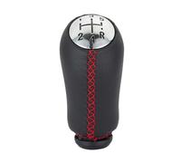 PYBYCEGNZK PU Leather Gear Shift Knob for Cliol for McLaren for Fengguang 2003-2006 Manual Shift Handball Shift Lever Head 5-Speed Shift Red Line Black Line White Line(Red)
