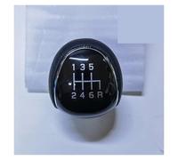 PYBYCEGNZK PU Leather Gear Shift Knob for Mondeo 4 Mk4 for Focus S-Max C- Max for Kuga for Galaxy Shifter Lever for Headball Car Accessorie 5/6 Speed Gear Shift Knob(Black 6 Speed 246R)