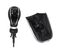 PYBYCEGNZK PU Leather Gear Shift Knob for OPEL for Astra J for GTC 2011-2019 Manual Gearbox 5/6 Speed Gear Shift Knob Boot Cover Gaiter Lever Shifter Handle Stick(5 Speed)