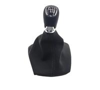 PYBYCEGNZK PU Leather Gear Shift Knob for Skoda for Octavia 2004-2012 Car Gear Shift Knob Lever Stick Handle Gaiter Leather Boot Cover Case(6 Speed Set)