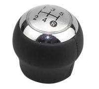 PYBYCEGNZK PU Leather Gear Shift Knob for Toyota for Verso for Auris for Aygo Accessories 5/6 Speed Car Gear Shift Knob Lever Shifter Stick Handball(Silver 5 Speed)