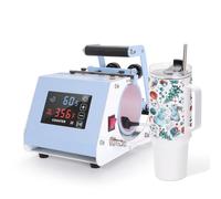 PYD Life 110 V Mini Max 40 OZ Tumbler Heat Press Machine Light Blue V4.0