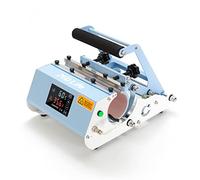 PYD Life 220V Tumbler Heat Press Machine, Light Blue Mug Press with Touch Screen for 30oz 20oz 16oz 12oz Straight Sublimation Blanks Skinny Tumblers, Mugs, Cups, Water Bottles Sublimation Printing