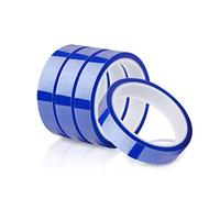 PYDLife 4 Rolls 2cm X 33m Sublimation Tape,Thermal Tape,Heat Tape,High Temp Tape,Up to 250℃(480℉)for Mug Tumbler Sublimation Print,Heat Transfer Tape,Heat Vinyl Press Tape