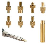 PYEUIFT 6 x Soldering Tips Melting Aid Set for 3D Printer Thread Inserts Melt Thread Heat Set Insert Accessories for Voron 2.4 M2/M2.5/M3/M4/M5/M6/M8 with Soldering Iron