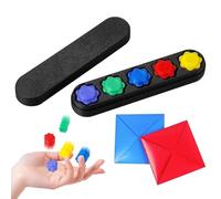 PYEUIFT 7 Pieces Gonggi Korean Game, Gonggi Korean Games, Gonggi Traditional Korean Game Gonggi Stones Game, Hand Games with Coloured Stones for Coordination Training